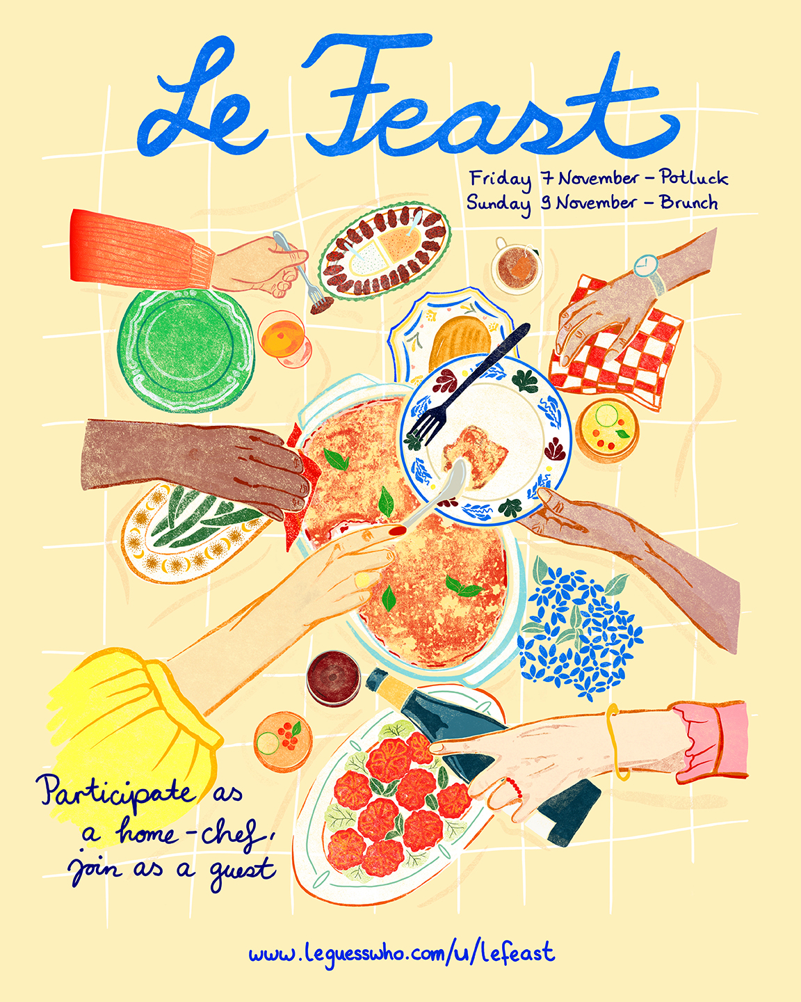 Le Feast invites you for a potluck & brunch